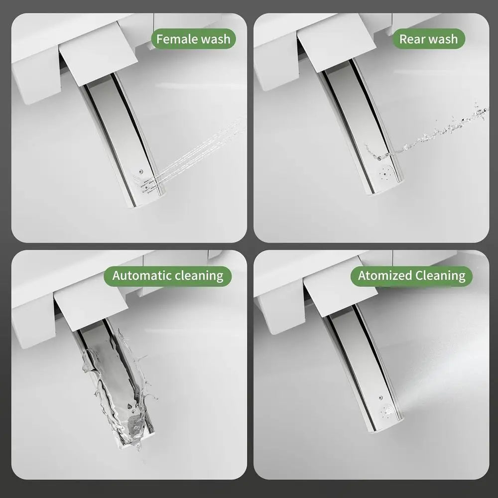 Smart Toilet with Bidet, Heated Seat, Multiple Wash Options & Self-Cleaning Nozzle