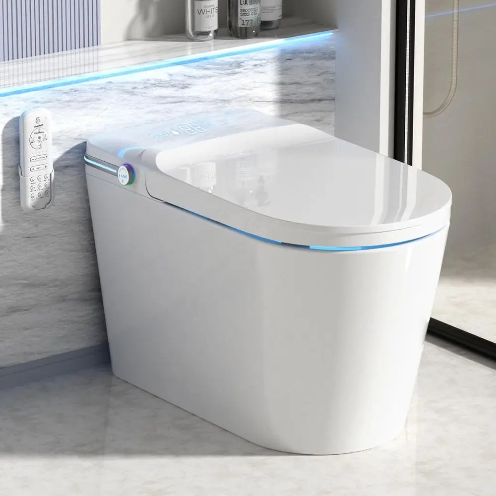 Luxury Smart Toilet Built In, Bidet with Heated Seat,Warm Water Sprayer & Dryer,
