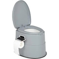 Portable Toilet Camping Commode with Detachable Inner Bucket Removable Paper Holder