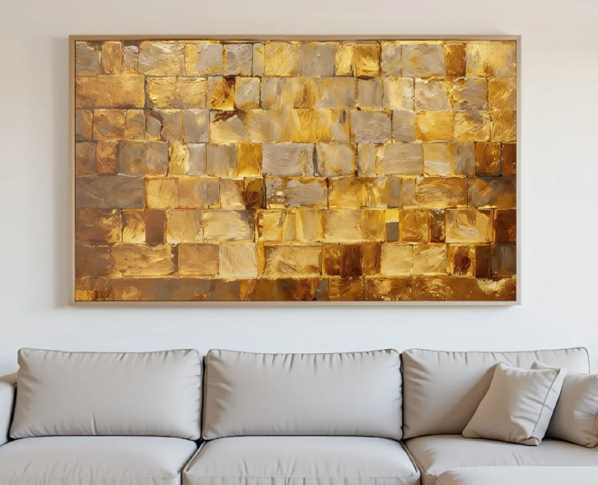 Handmade Modern Abstract Jewish Oil Painting, Handmade Artwork, Unframed