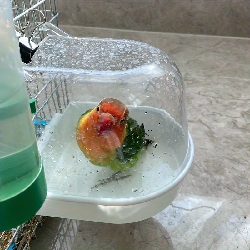 Transparent Bird Bath Tub -