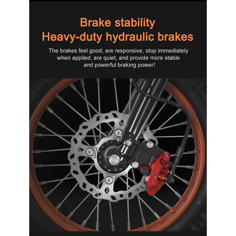 14-inch off-road tire E-Bike, built-in 3000W powerful motor , 60V21AH battery
