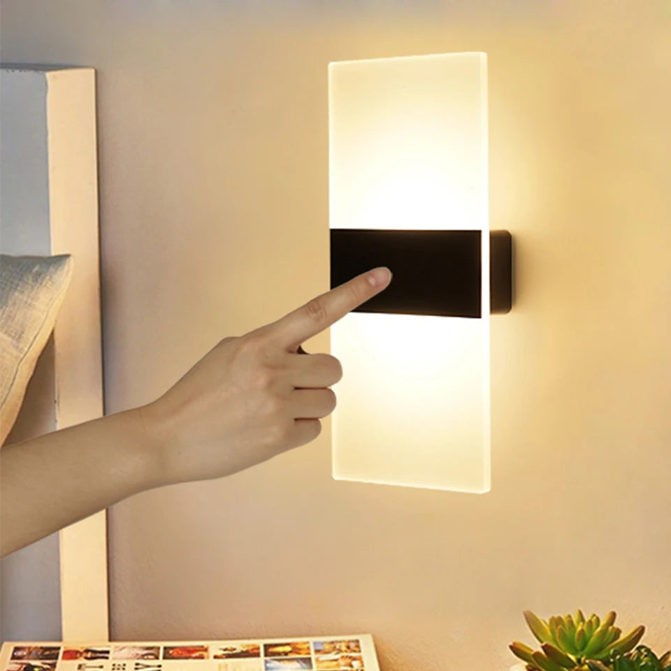 USB Recharge Touch Motion Sensor Switch Indoor Acrylic Night Lights