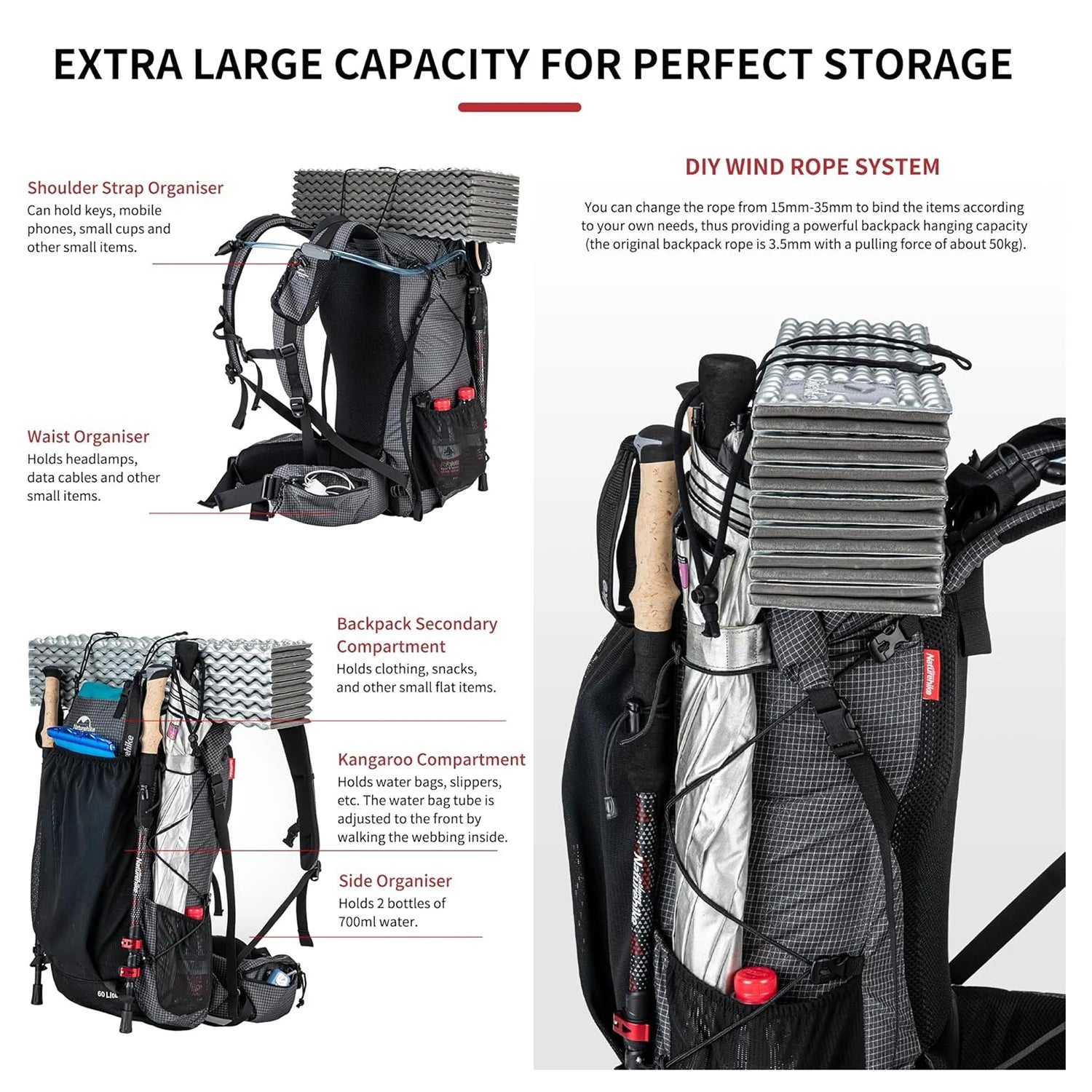 Naturehike Outdoor Mountain Backpack