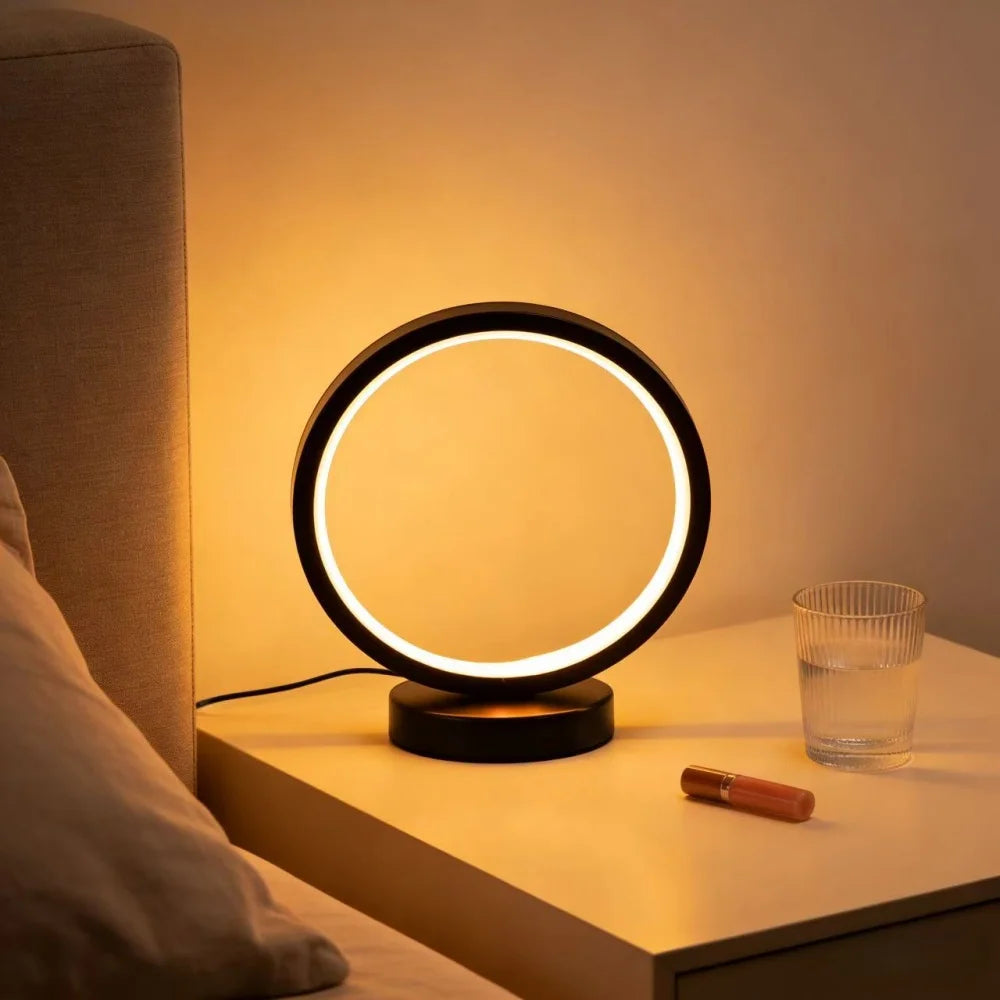 Nordic Style LED Circular Table Lamp