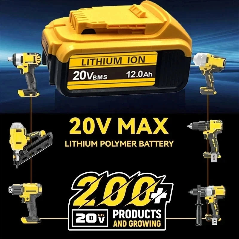 for DEWALT 60V 18Ah Power Tool Battery 120W High Power DCB609 DCB206 20V 18.0Ah Lithium Ion Battery DCB606 60V 12Ah Batteries