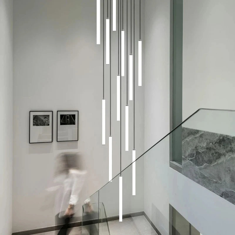 Modern Ceiling Chandelier LED Living Room Spiral Staircase Lighting
