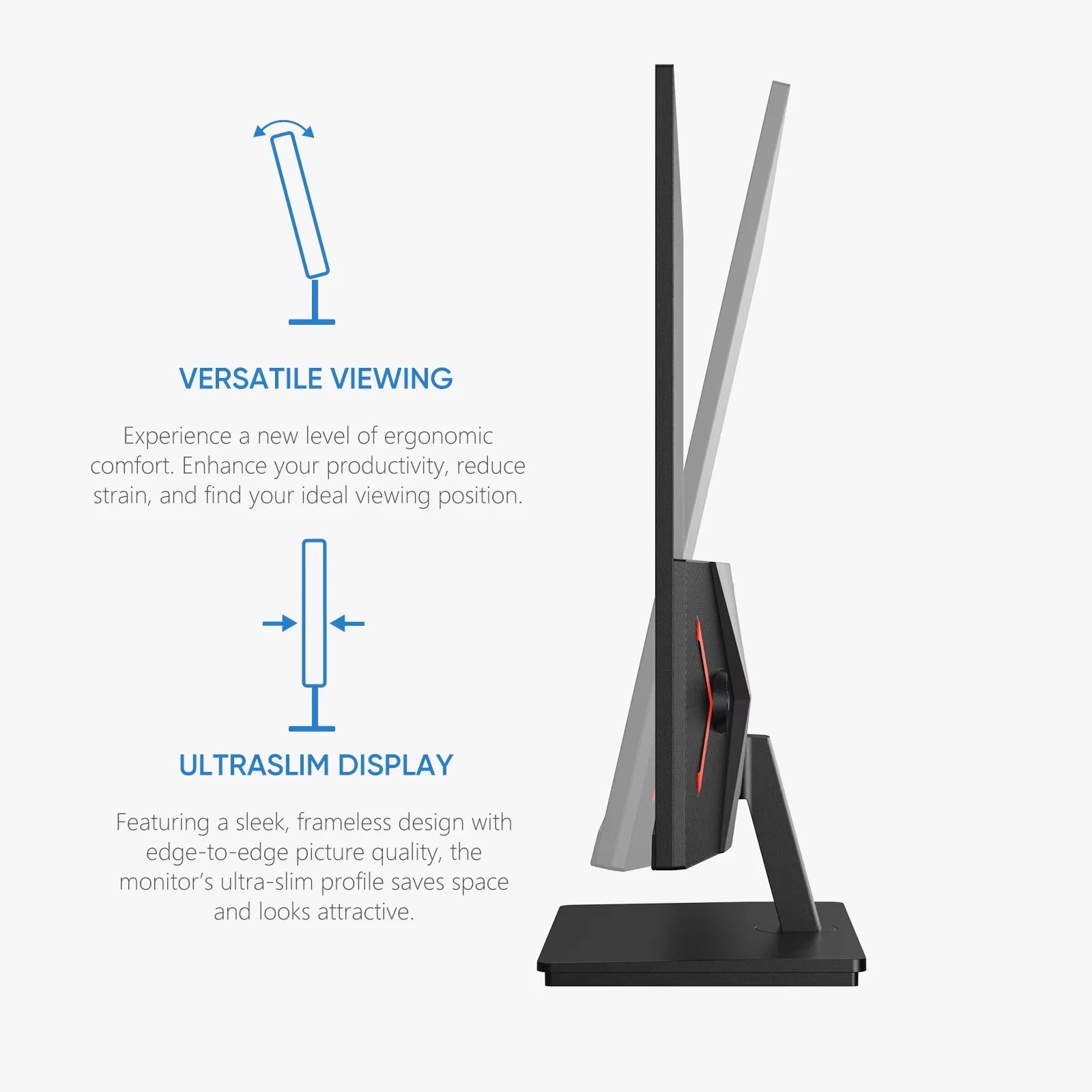 New ARZOPA 27 inch monitor 180hz gaming monitor QHD 2K Monitor for PC,2560*1440,Fast IPS,with Type-C,Samsung DeX mode,FreeSync