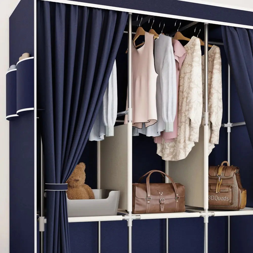 1pc Large Capacity Portable Wardrobe Closet,