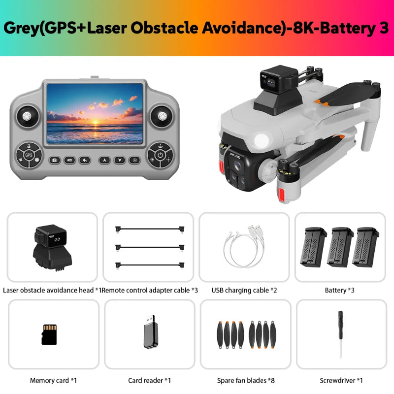 Original Drone, GPS RC 8K Professional HD Aerial Photography Laser obstacle avoidance Quadcopter Aircraft