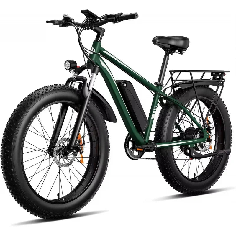 1000W powerful motor 26-inch mountain off-road E-Bike, 48V15AH battery