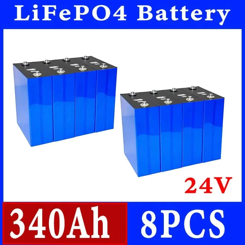 Lifepo4 Battery 3.2V 360AH 340AH 320AH 280AH 100AH for DIY Car Marine Solar Energy Storage 12V 24V 48V Grade A EU US Tax-Free