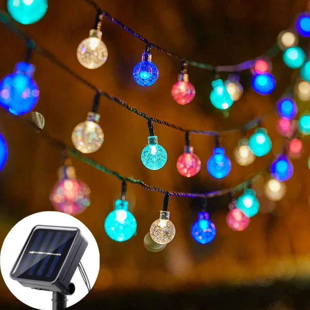 Outdoor Solar LED Bubble Ball Light String