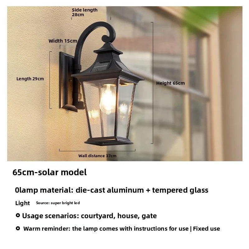 New Style American-Style Outdoor Solar Wall Lamp