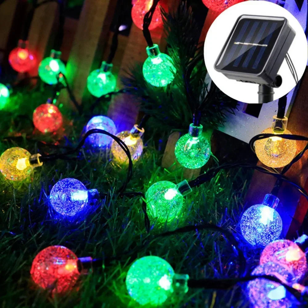 Outdoor Solar LED Bubble Ball Light String