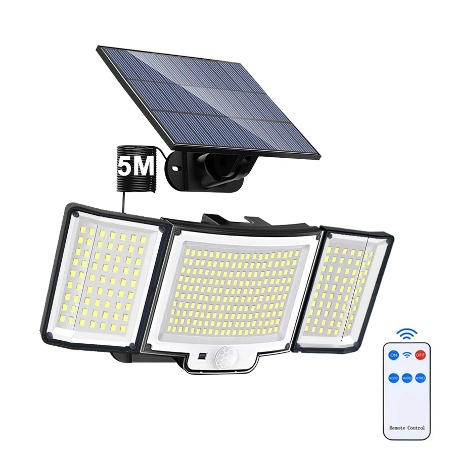 238/328 LED Solar Outdoor 348Wall Lamp IP65, Motion Sensor Solar 3 Mode Street Light