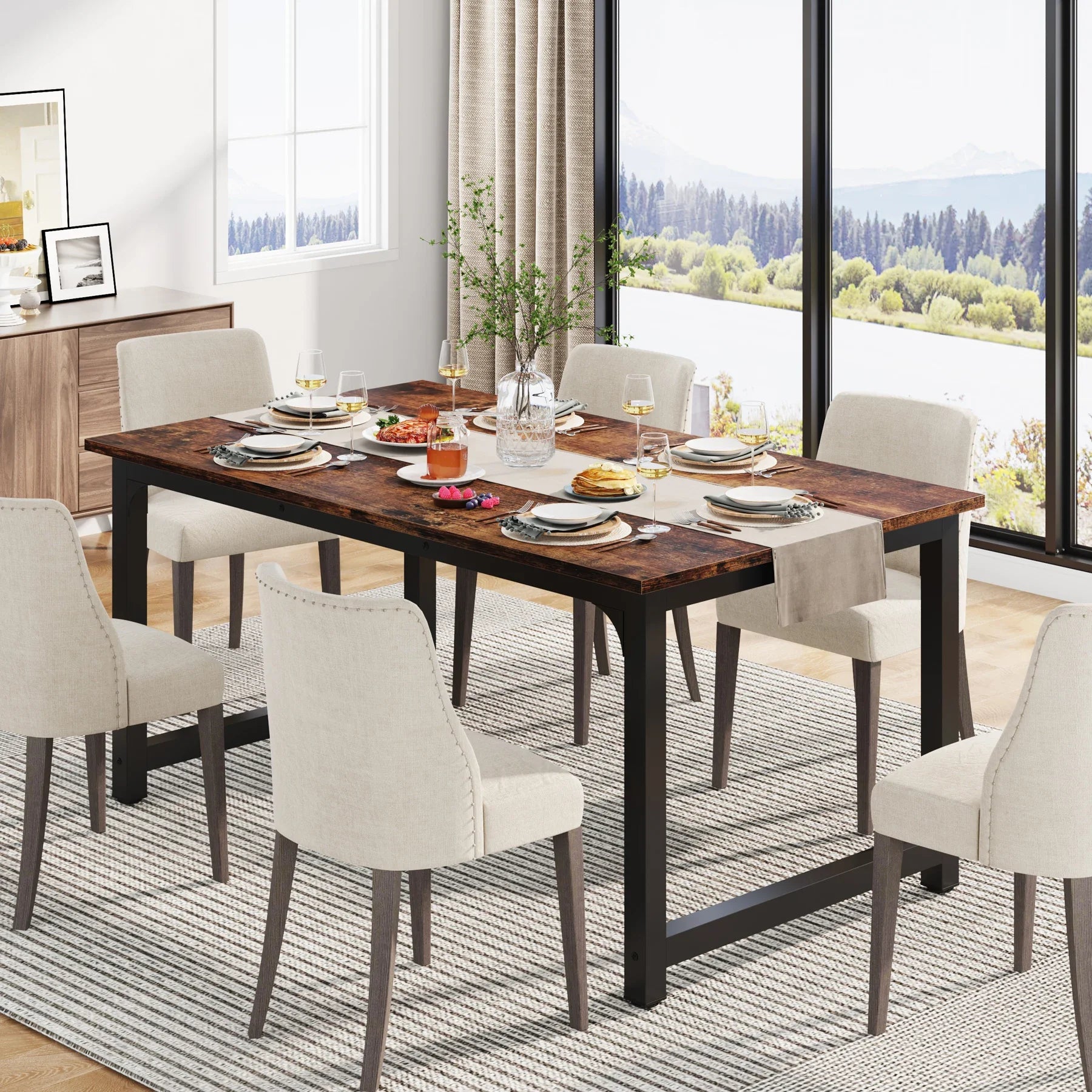 Tribesigns 63"x31.5" Dining Table, I