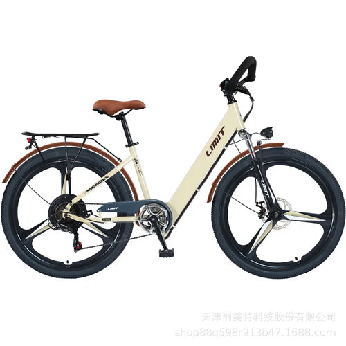 400W brushless motor 26-inch leisure E-Bike, 48V20AH lithium battery