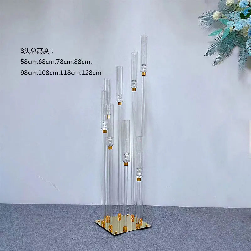 2pcs 4pcs 10pcs Candelabra, Clear Acrylic Candlesticks