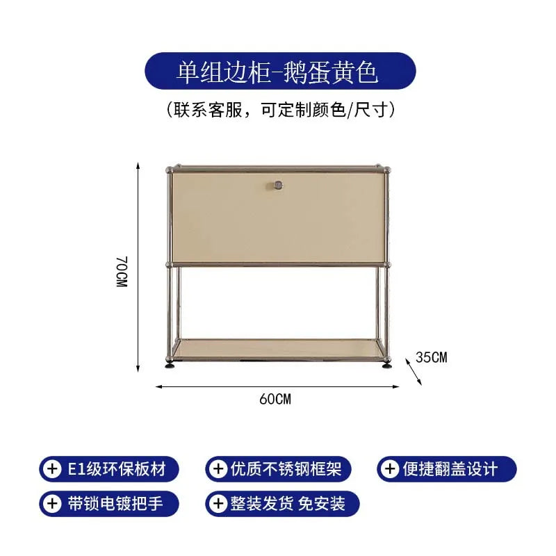 Customizable Modern Module Living Room Cabinet, Combination Sideboard Chest of Drawers