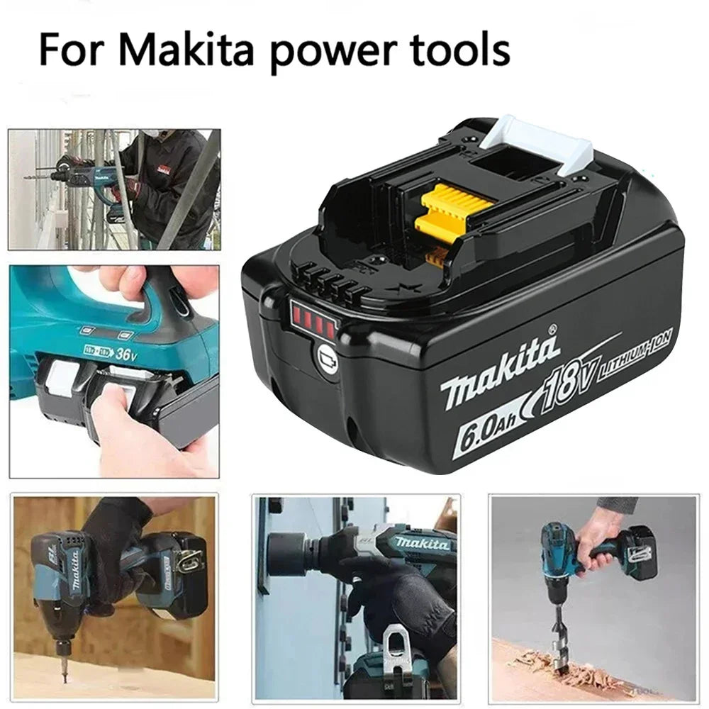 2026 Makita BL1860 BL1850B BL1850 BL1840 BL1830 Screwdriver Battery  Charger 18v Replacement Power Tool Batteries.