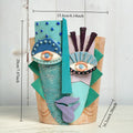 Colorful Abstract Face Flower Pot Planter for Indoor Outdoor Plants