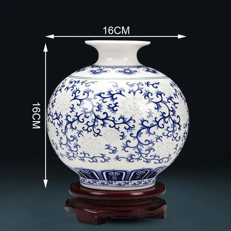 Bone China Flower Vase, Home Decor, Chinese Tradition Vases for Flowers, Ceramic Vase Decoration Home, Living Room