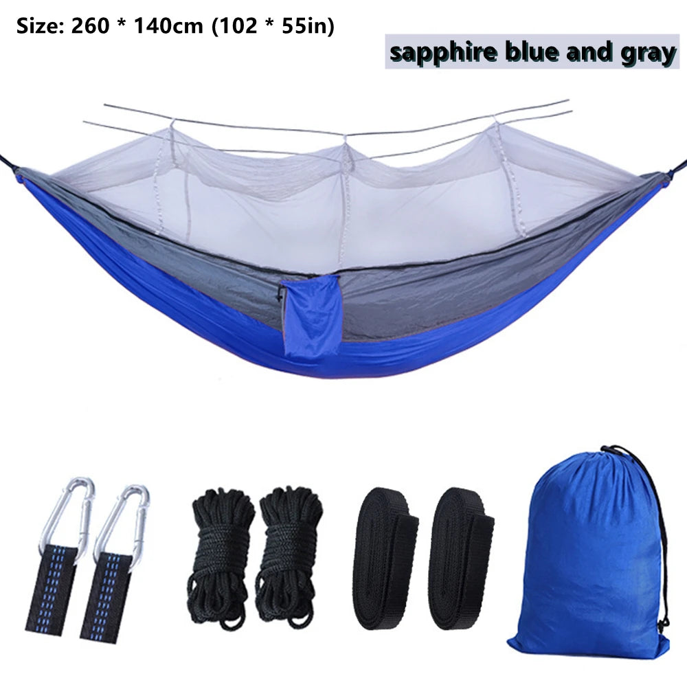 Portable Outdoor Double Mosquito Net Hammocks