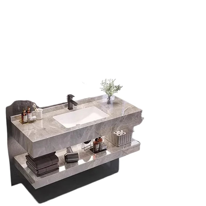 Simple Washbasin Bathroom Partition Vanity