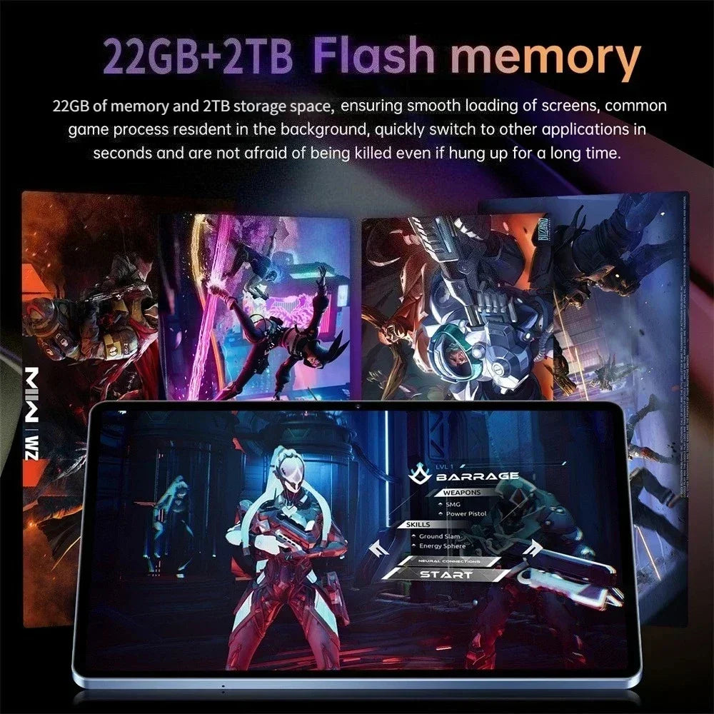 Original Pad 16 Pro Tablet PC 10.1 Inch 2026 Global Version Tab Android 15 22GB+2TB 5G Dual SIM WiFi GPS Children Kids Tablets