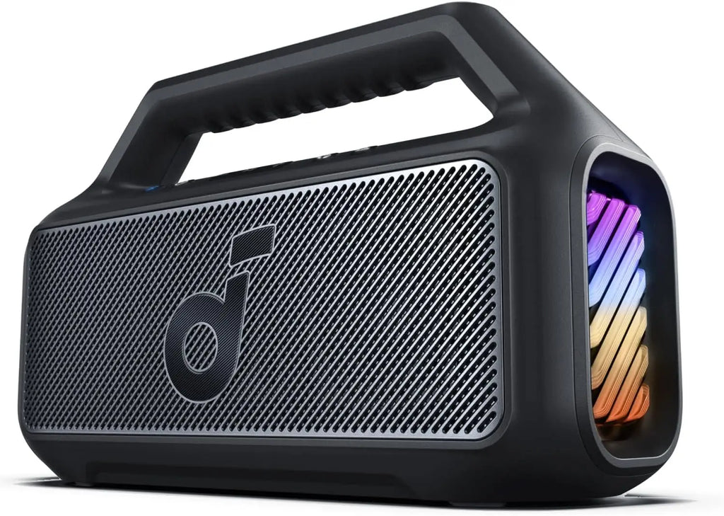 Soundcore Boom V2 by Anker, Outdoor Speaker, 80W, Subwoofer, BassUp 2.0, 24H Playtime, IPX7 Waterproof, Floatable (Refurbished)
