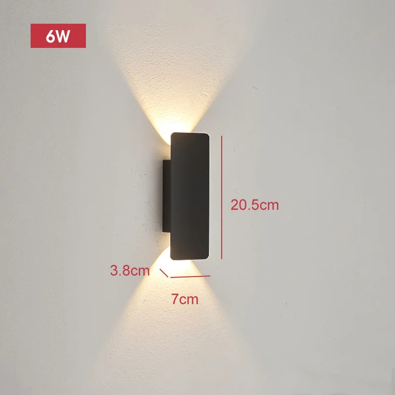Outdoor Waterproof Strip Aluminum Wall Lights