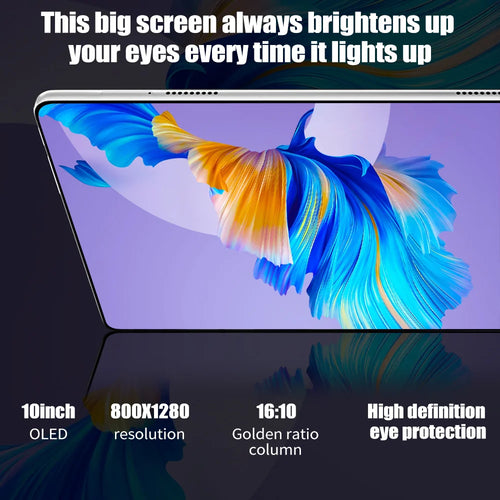2026 New Original 10 Inch Android Tablet PC 4K HD Display 5G WiFi GPS Bluetooth Dual SIM Card 5000mAh Long Battery Portable Tablet Device For Home Office Study Gaming Video Entertainment Daily Outdoor Use