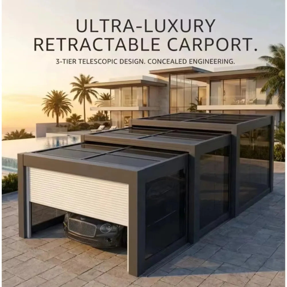 Electric Retractable Canopy Shelter