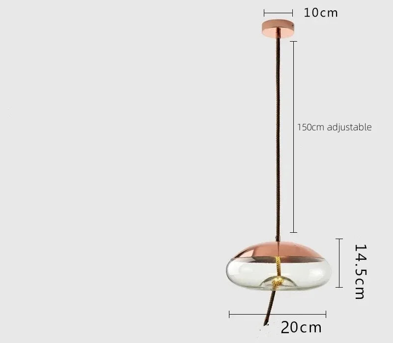 Nordic Style Designer Postmodern Luxury Glass Single Head Pendant Lamp, Creative Art Bar Dining Lighting Fixture