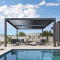Motorized Louvered Roof Aluminum Pergola,