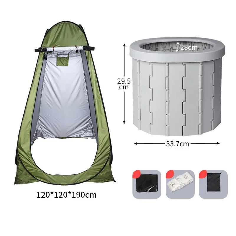 Car Portable Folding Toilet Travel Accessories Emergency Portable Toilet Outdoor Car Portable Toilet