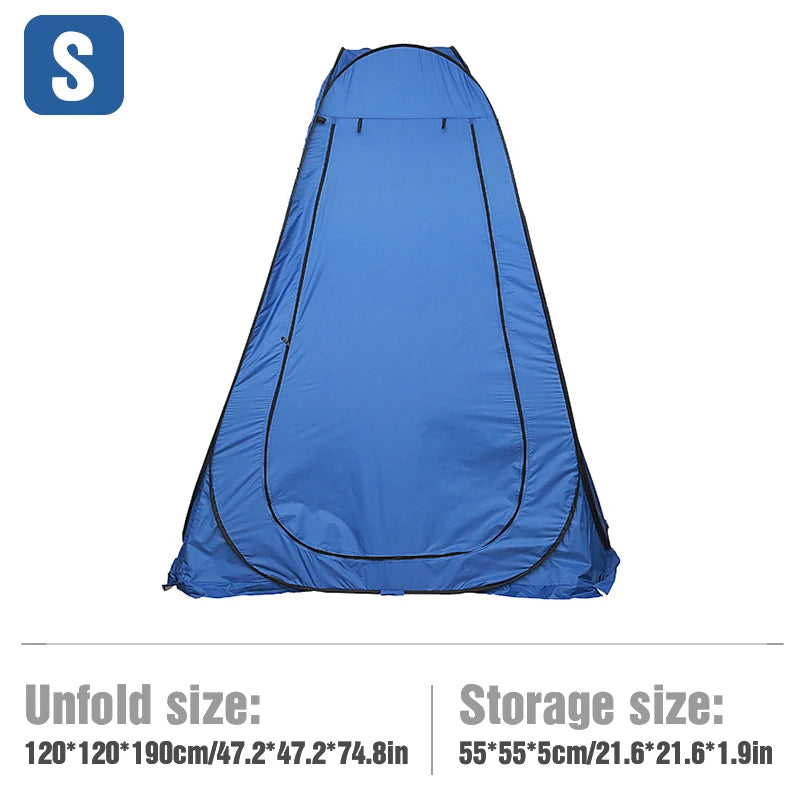 WESTTUNE Portable Pop-Up Camping Shower Tent, Privacy Changing Fitting Room Tent, Shelter Mobile Toilet Tent
