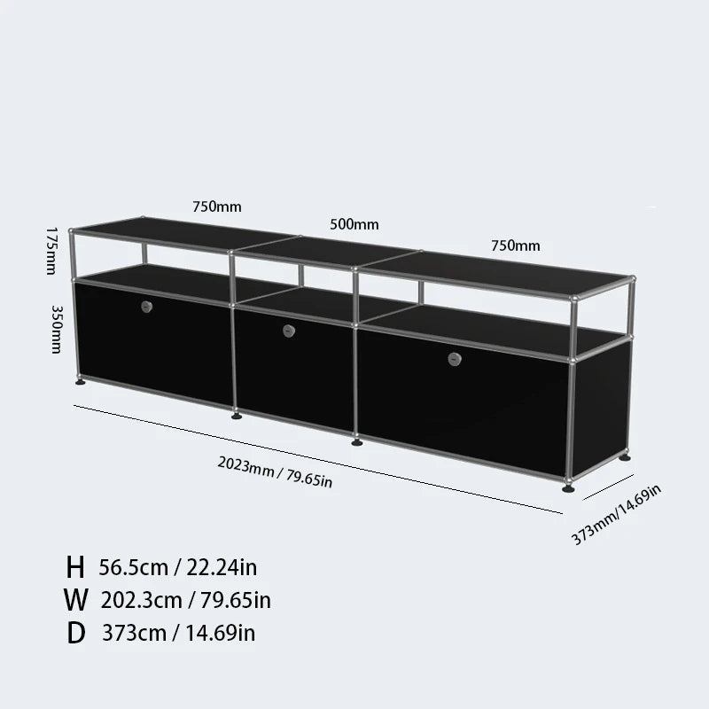 TV Stand Storage Cabinets, Corner Cabinet, Metal Storage Display Cabinet