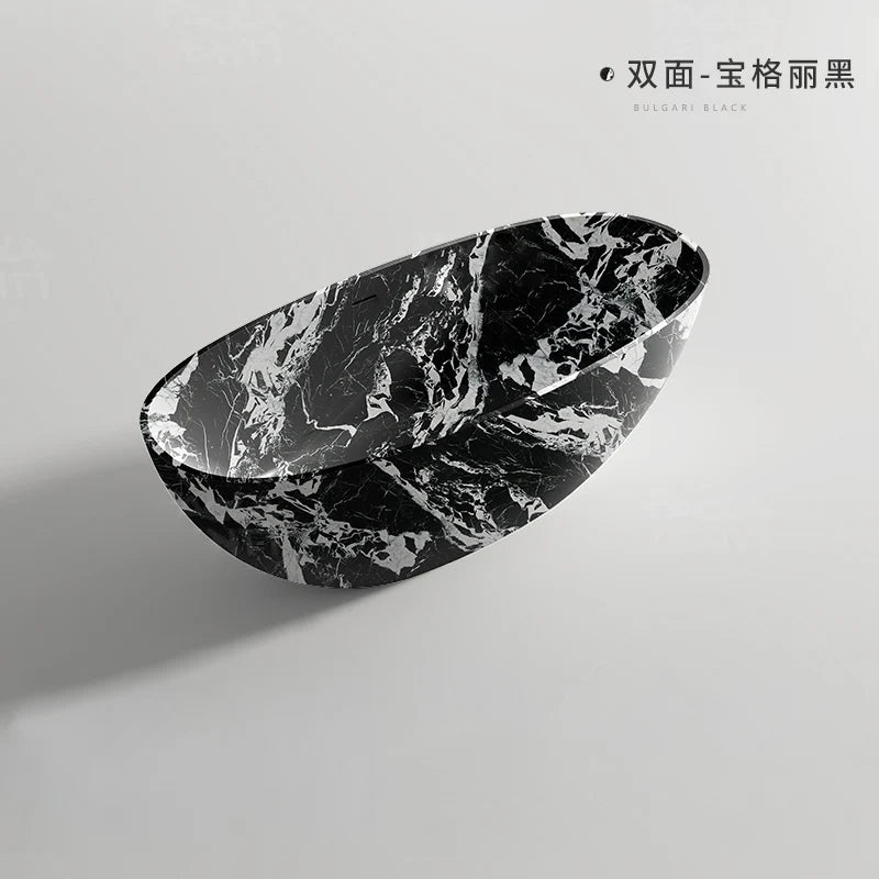 Any Size Custom Premium Marble Freestanding Bathtub One Piece Double Soaking Tub Luxury Home Hotel Villa Guesthouse Bathroom Tub