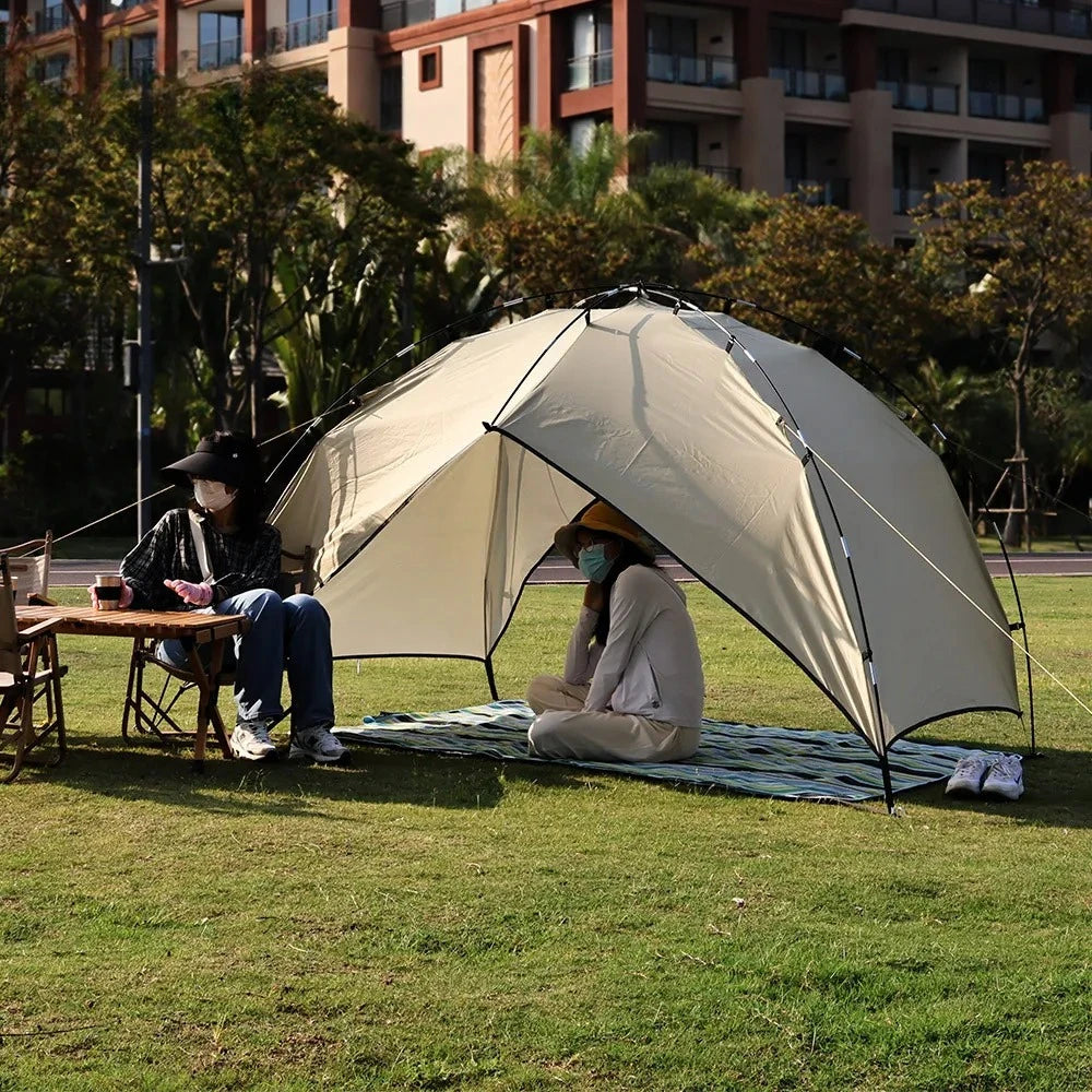 2 3 4 Person Beach Shade Arch, Waterproof Sun Shelter Canopy