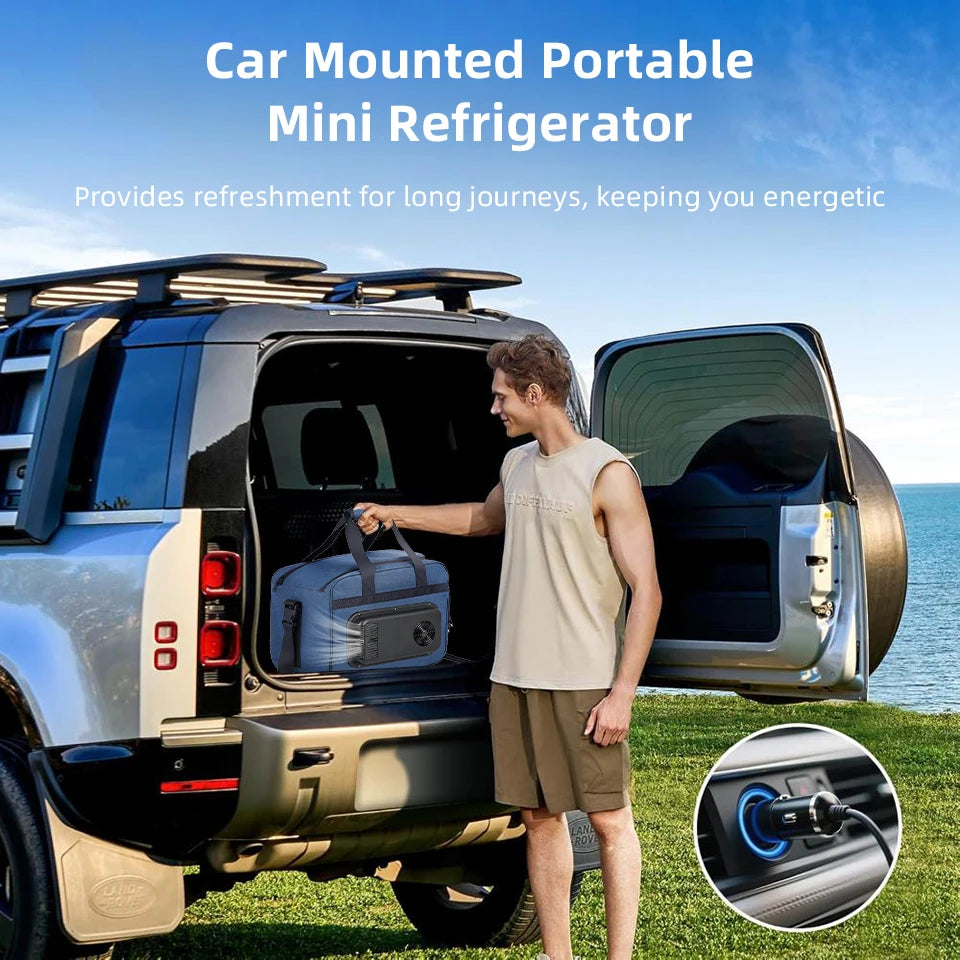25L Foldable Insulated Cooler Warmer Bag for Car, Home, Picnic, Camping
