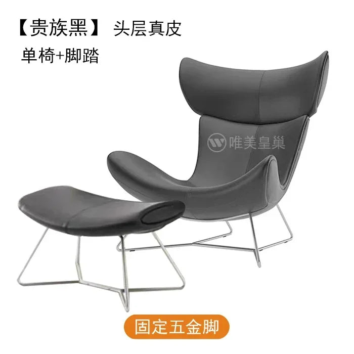 Comfortable Ergonomic Modern Leather Nordic Sofa Chairs