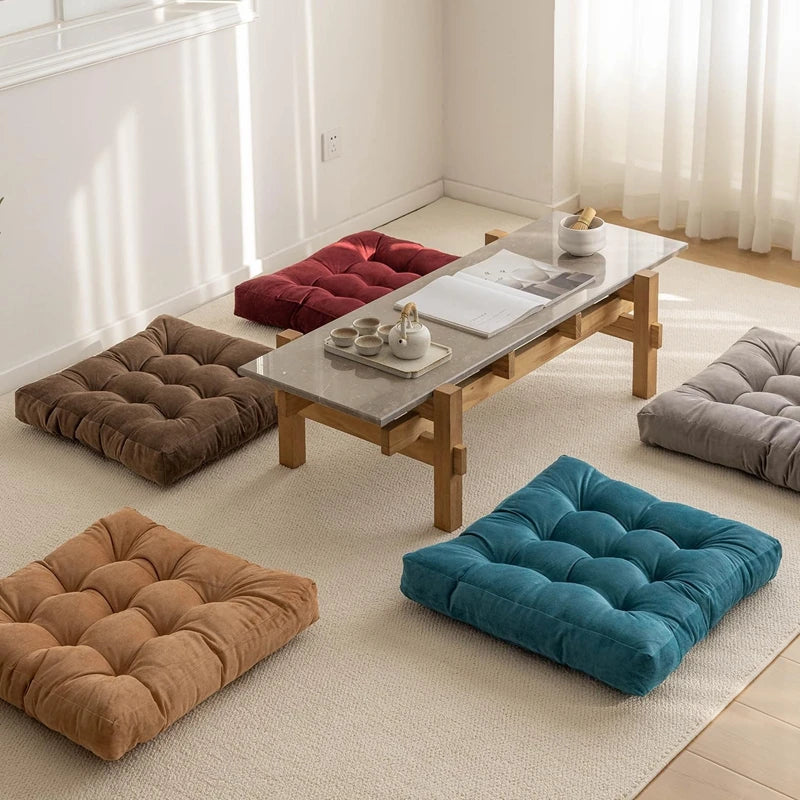 Floor Pillow Square Floor Seating Pillow Cushion Meditation Yoga Seat Kneeling Pillows