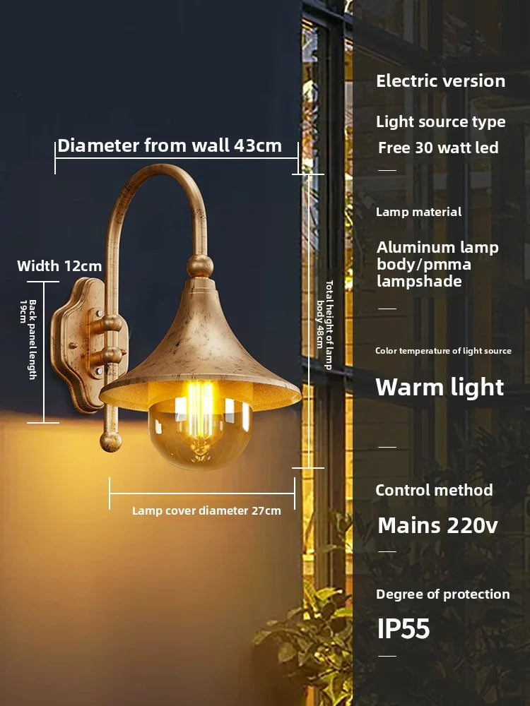 Outdoor Waterproof Solar Energy Exterior Wall Lamp