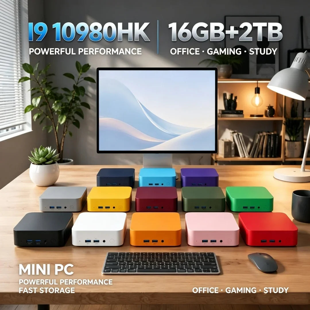 2026 Mini PC Core i9 10980HK Windows 11 Computer, Mini Desktop PC Gamer