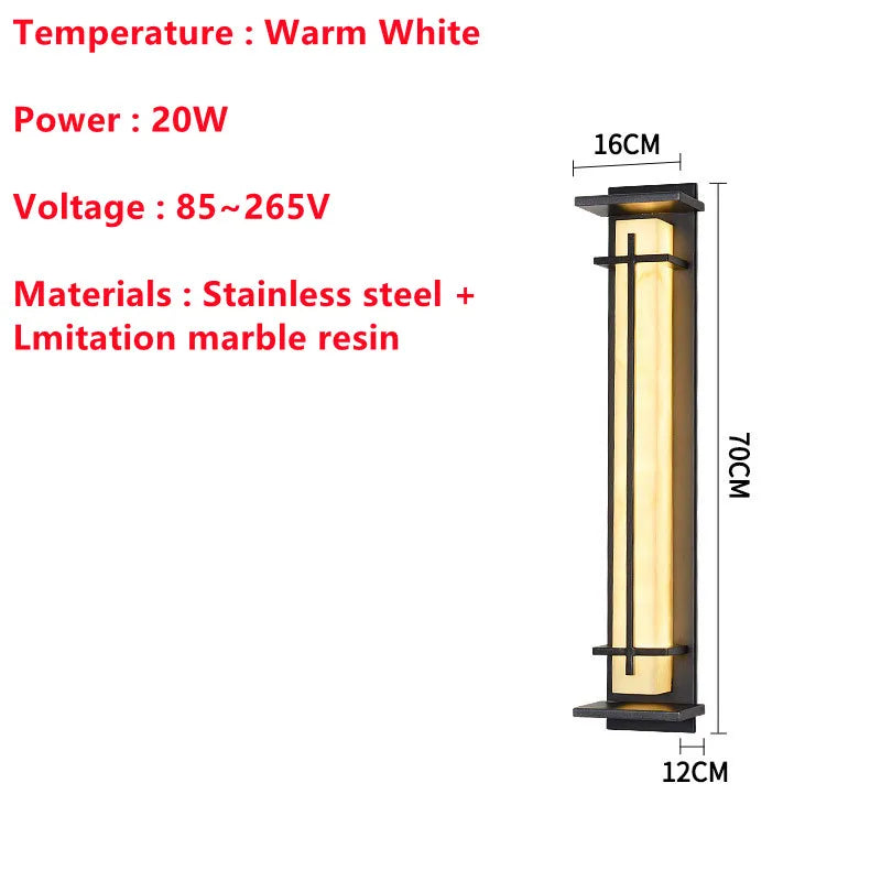 Modern Stainless Steel LED Wall Light