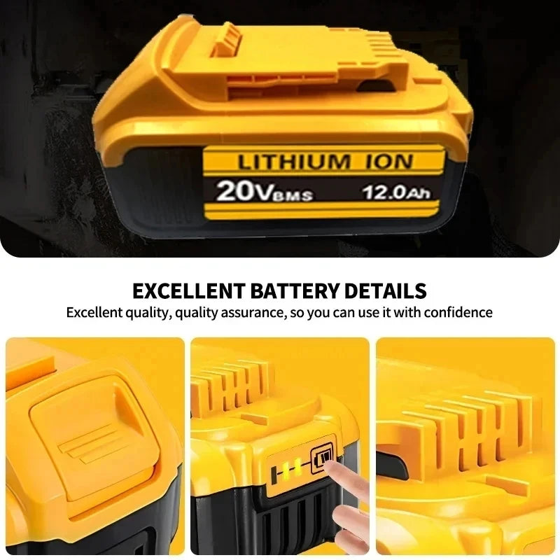 for DEWALT 60V 18Ah Power Tool Battery 120W High Power DCB609 DCB206 20V 18.0Ah Lithium Ion Battery DCB606 60V 12Ah Batteries