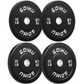 2-Inch Rubber Bumper Weight Plates Set 10/15/25/45LBS