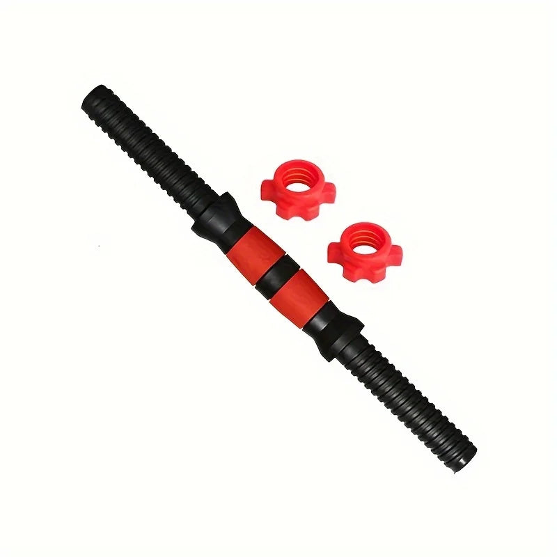 Single Rubber Coated Dumbbell Rod Universal Nut Connector Barbell Accessories